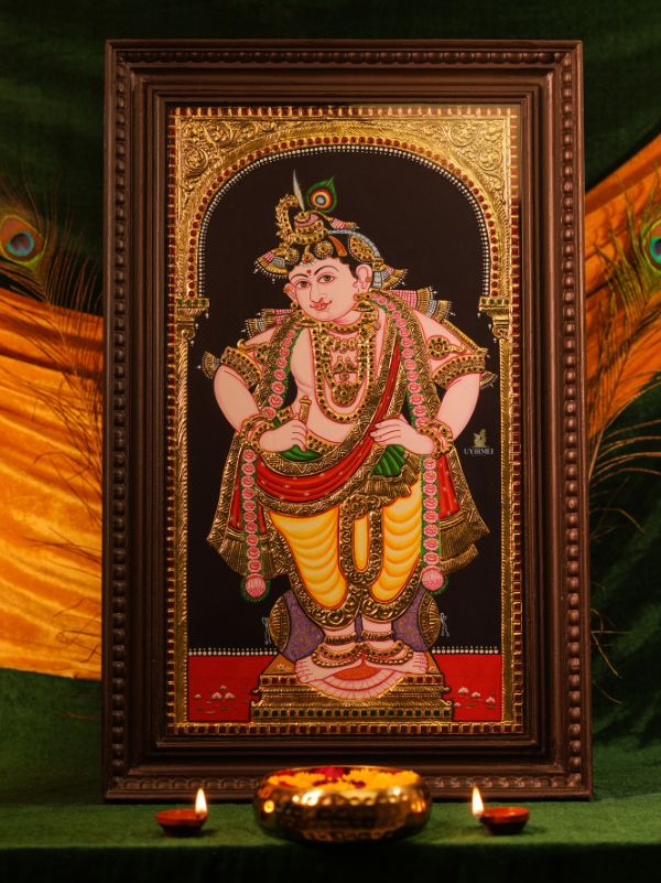 Vitobha Krishna Tanjore Painting